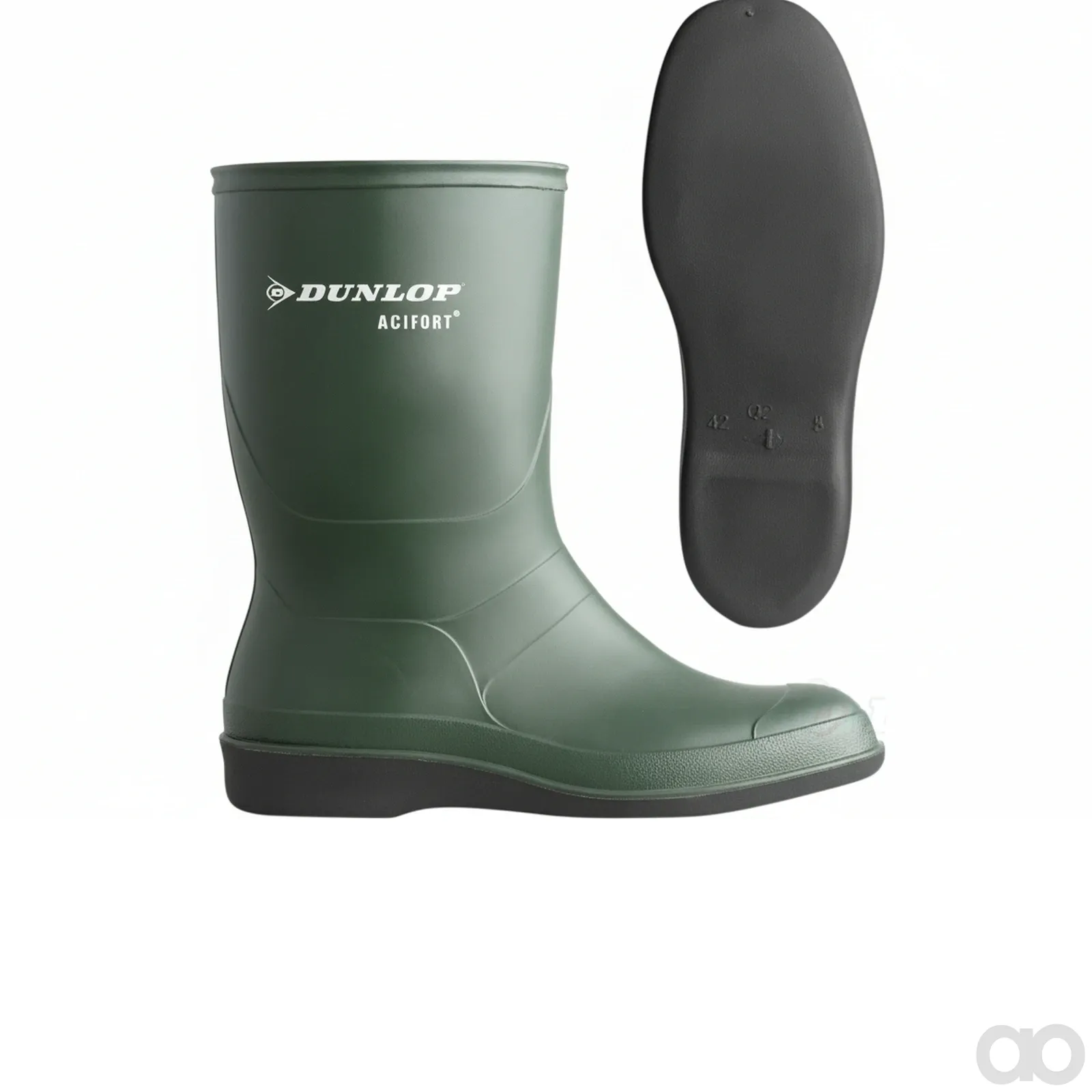 Kramp - B55063144 - Desinfektionsstiefel gruen, Klasse CE, Groesse 10 Wellingtons Acifort® Biosecure Dunlop
