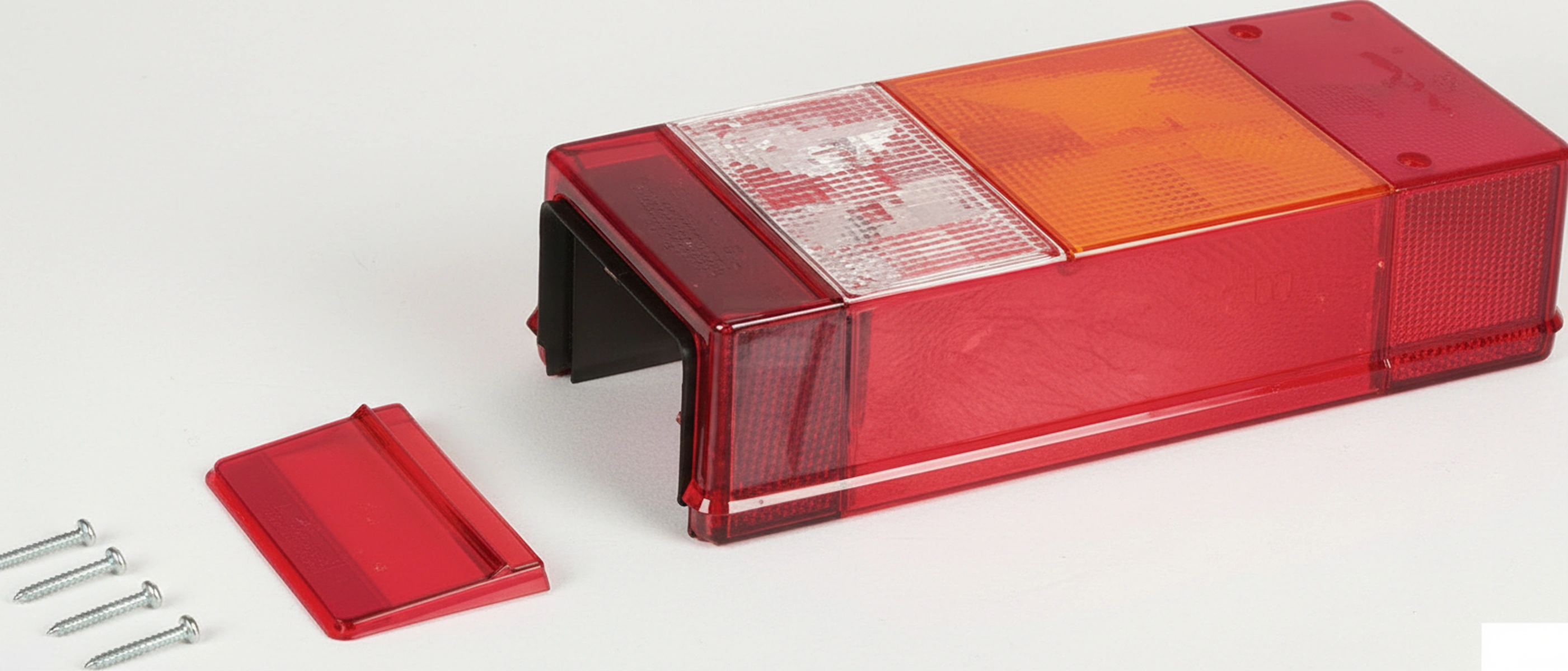 Kramp - E246RS - Lichtlinse, rot/transparent/orange hinten/rechts Geka