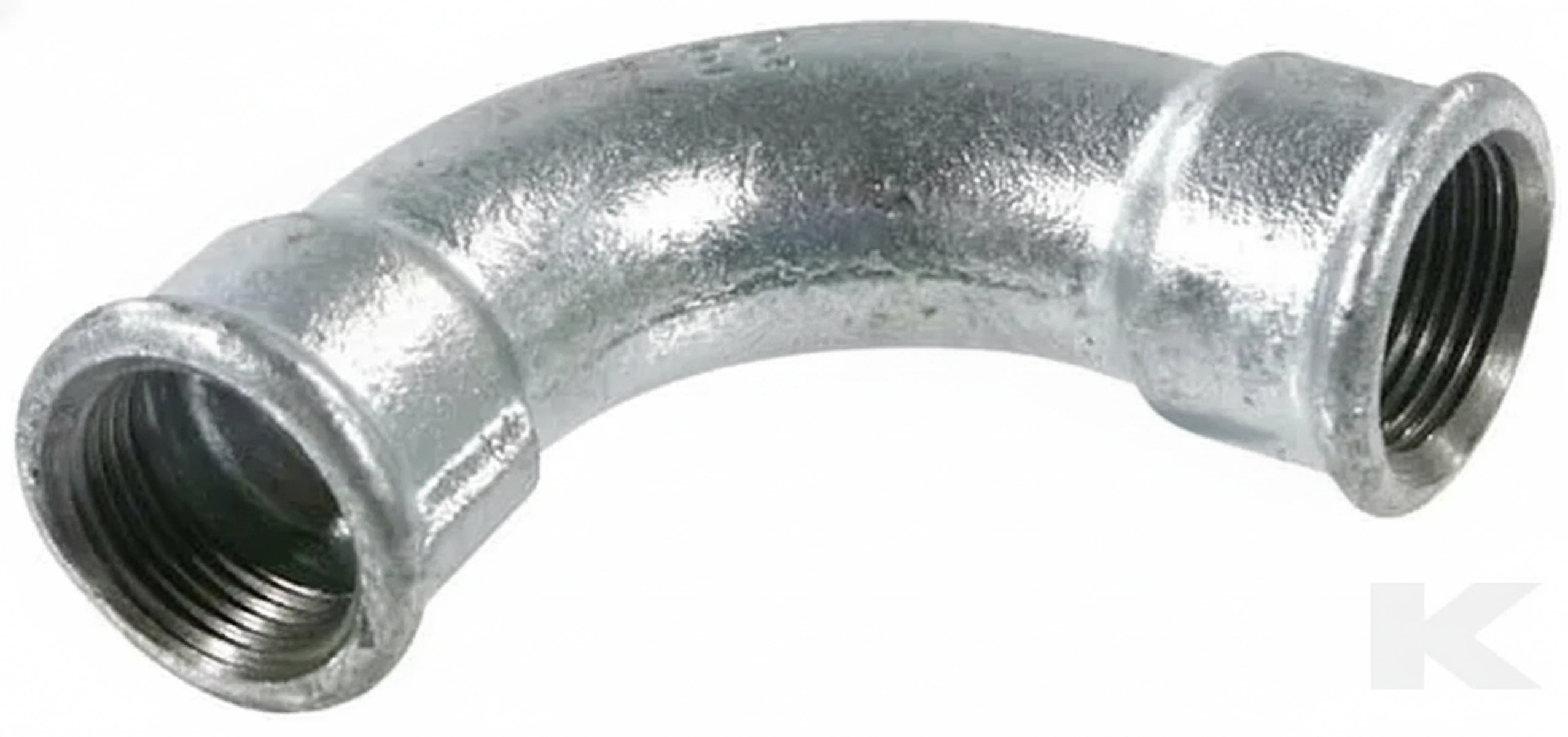 Kramp - FG24 - 90° Bogen Weiblich/Weiblich Verzinkt 4"