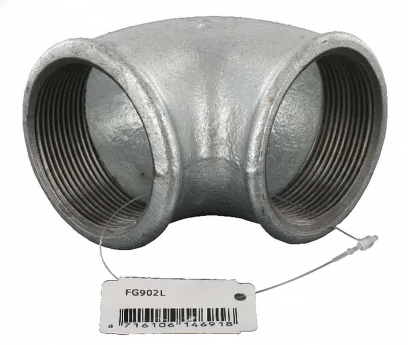 Kramp - FG902L - 90° Bogen Weiblich Verzinkt 2"