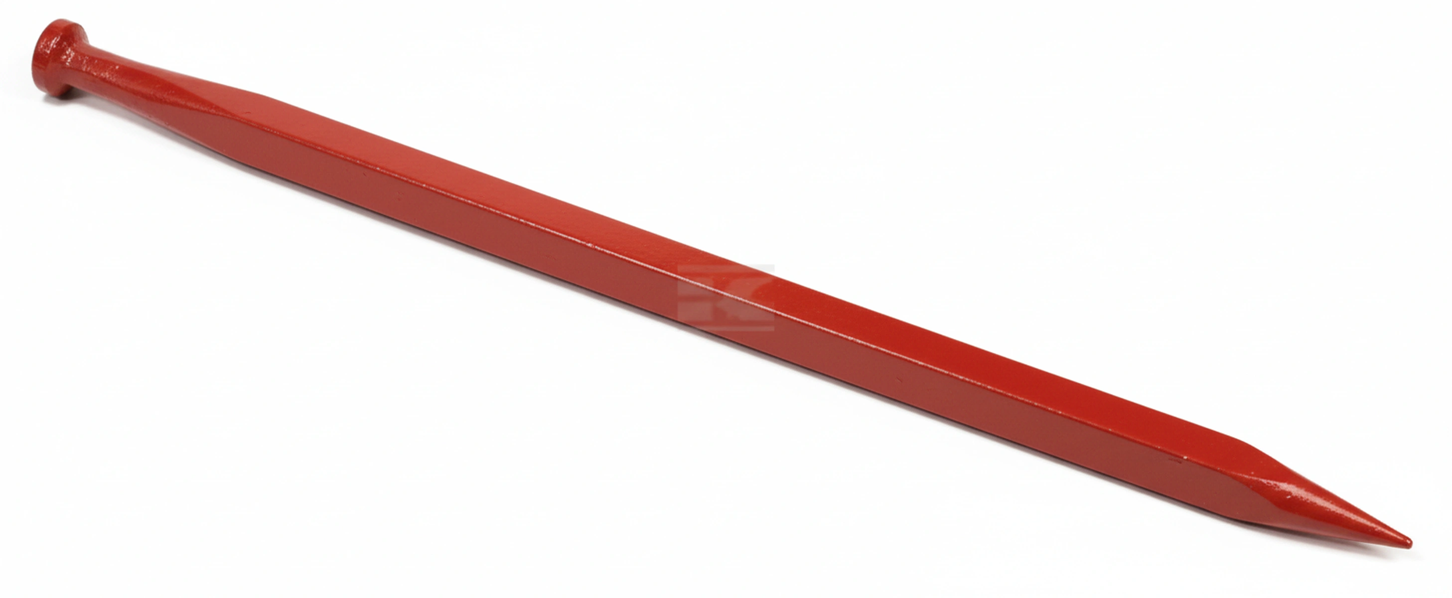 Kramp - FT29 - Ladeschaufelzahn, gerade, runder Querschnitt 50x980mm, Spitze mit M28x1,5mm Mutter, rot, SHW