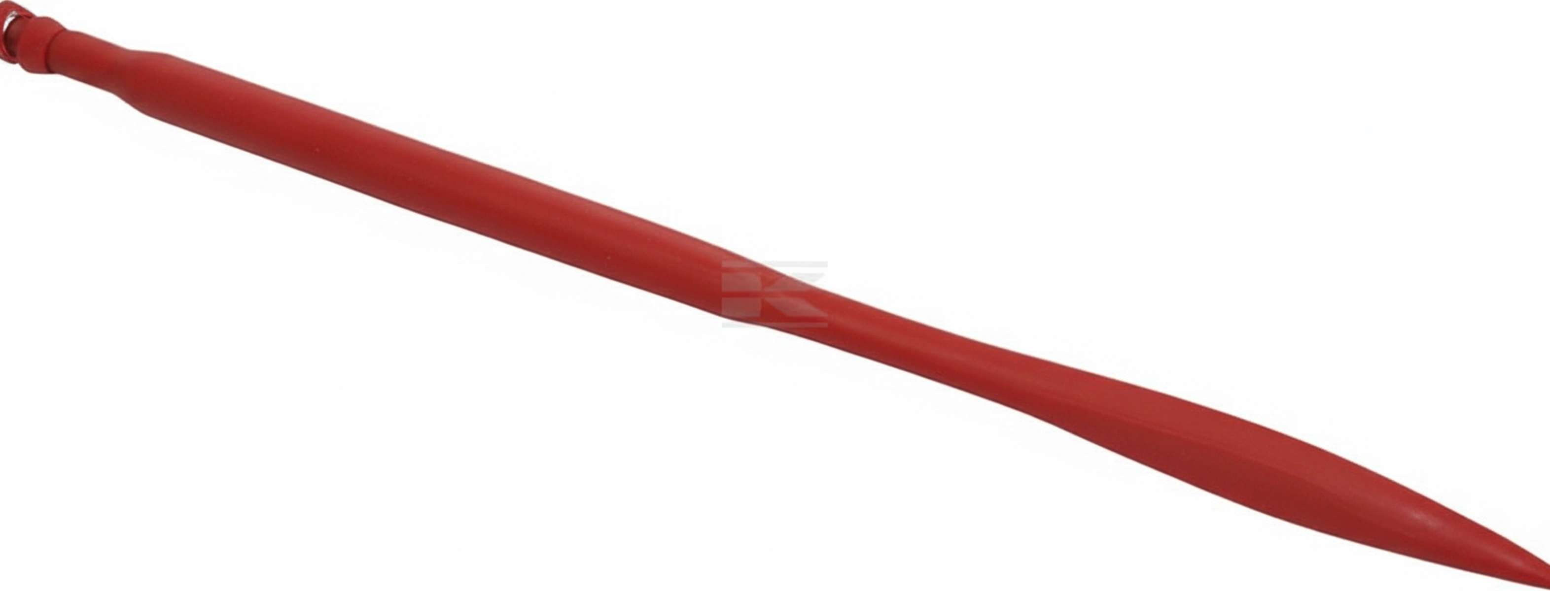 Kramp - FT3 - Ladeschaufelzahn, gerade, quadratischer Querschnitt 36x900mm, abgeflachte Spitze mit M22x1,5mm Mutter, rot, SHW