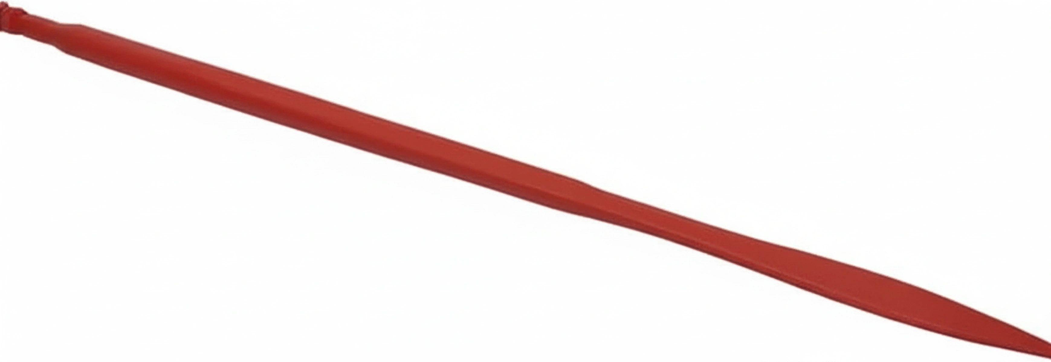 Kramp - FT4 - Laderzinke, gerade, quadratischer Querschnitt 36x1100mm, abgeflachte Spitze mit M22x1,5mm Mutter, rot, SHW