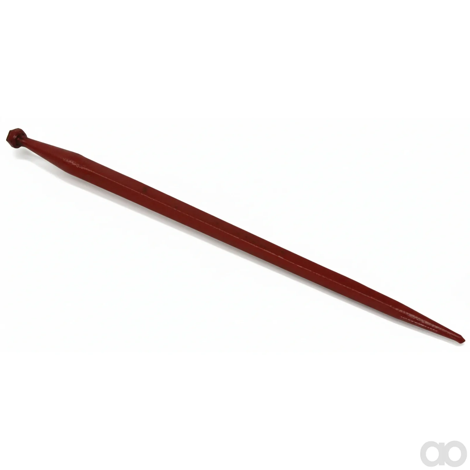 Kramp - FT8 - Laderzahn, Gerade, Quadratischer Querschnitt 37x810mm, Spitze Mit M20x1,5mm Mutter, Rot, Battista Porteri