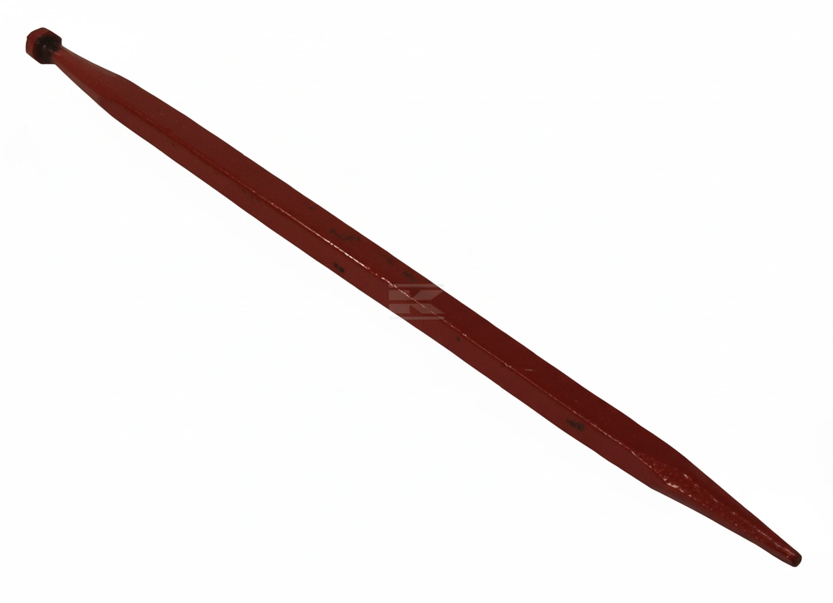 Kramp - KK221151 - Laderzinke, Gerade, Quadratischer Querschnitt 36x810mm, Spitzes Ende mit M20x1.5mm Mutter, Rot, Kverneland
