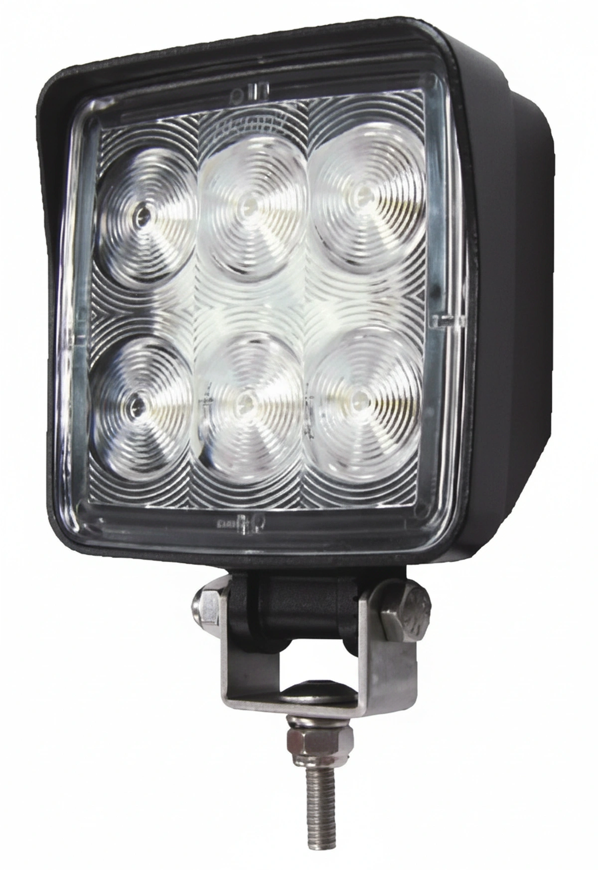 Kramp - LA22810 - Arbeitsleuchte LED, 18W, 1440lm, Quadratisch, 9/33V, Transparent, Verschraubt, 134,3x54x104,9mm