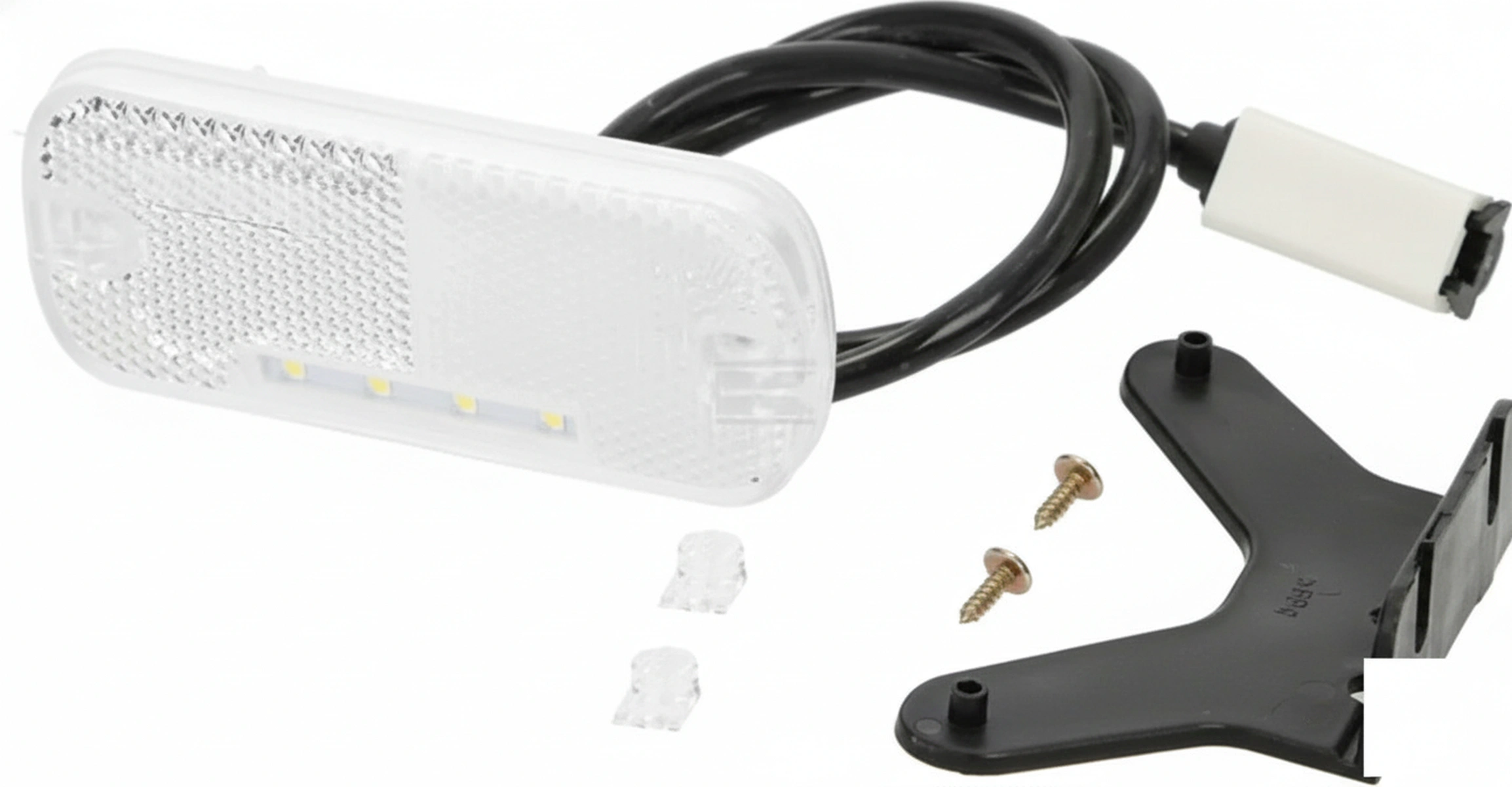Kramp - LA30101 - LED-Markierungsleuchte, Rechteckig, 12-24V, 105.4x45x11.8mm, Jaeger