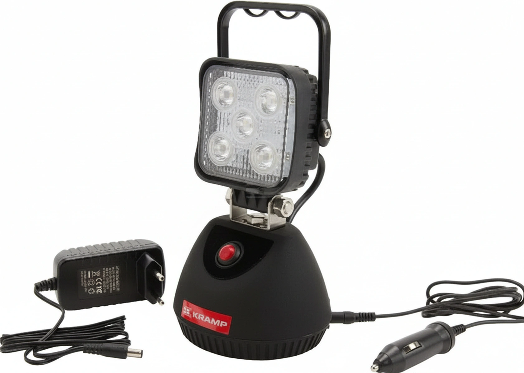Kramp - LA80001 - Wiederaufladbare LED-Arbeitsleuchte 12 V / 230 V