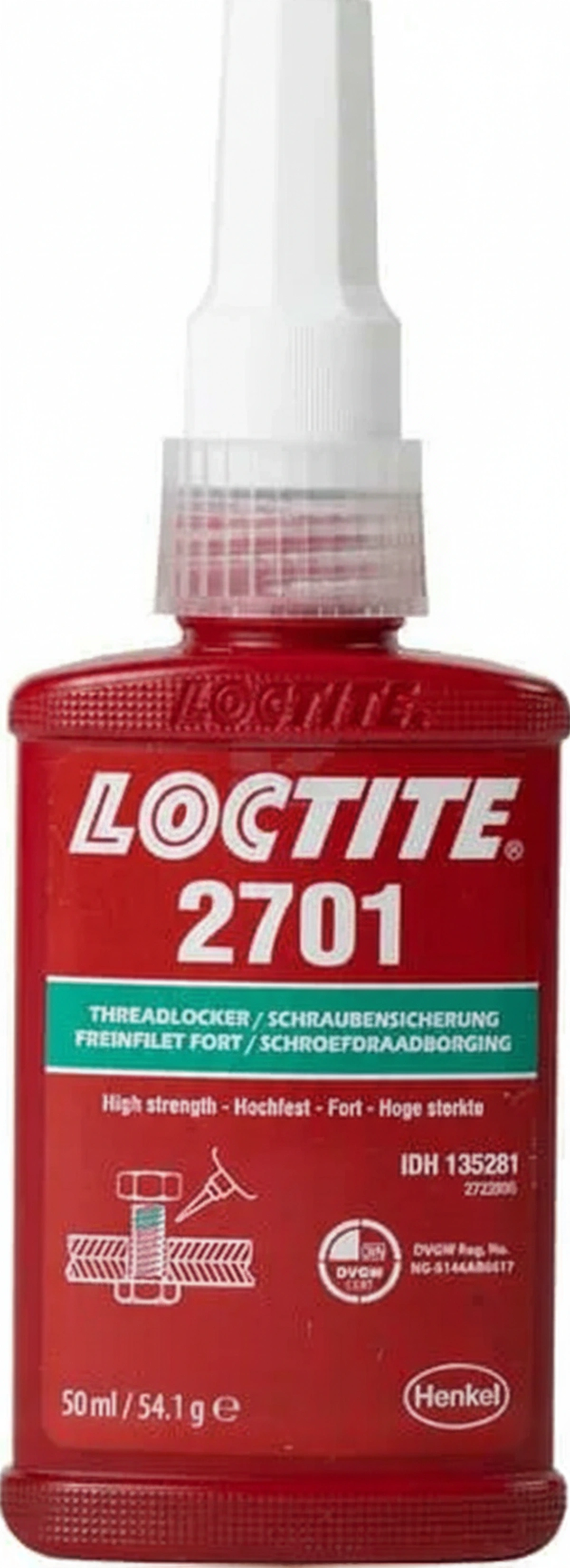 Kramp - LC135281 - Hochfester Gewindesicherer 2701, 50ml, Loctite