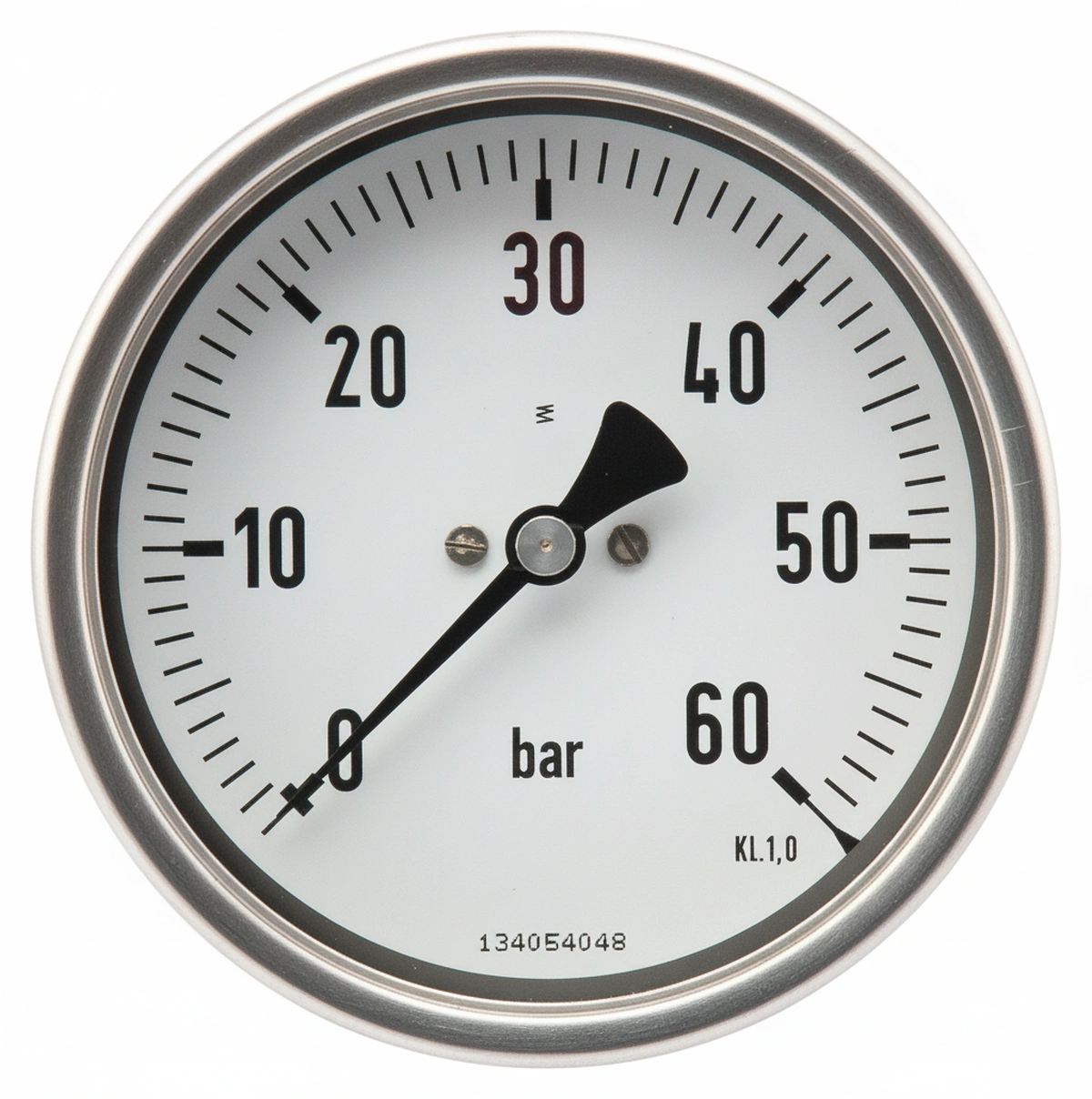 Kramp - MA10060B08SSGF - Druckmesser Diameter 100 0-60bar 1/2" hinten