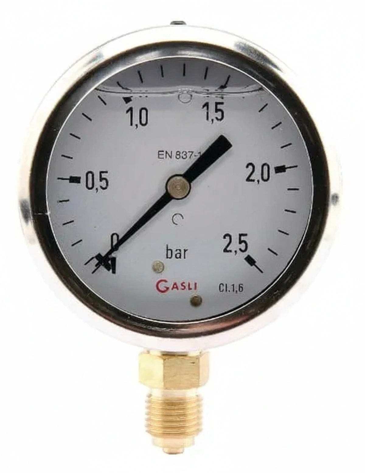 Kramp - MA63025L04SSGF - Manometer Diameter 63 0-2,5bar 1/4" Unten