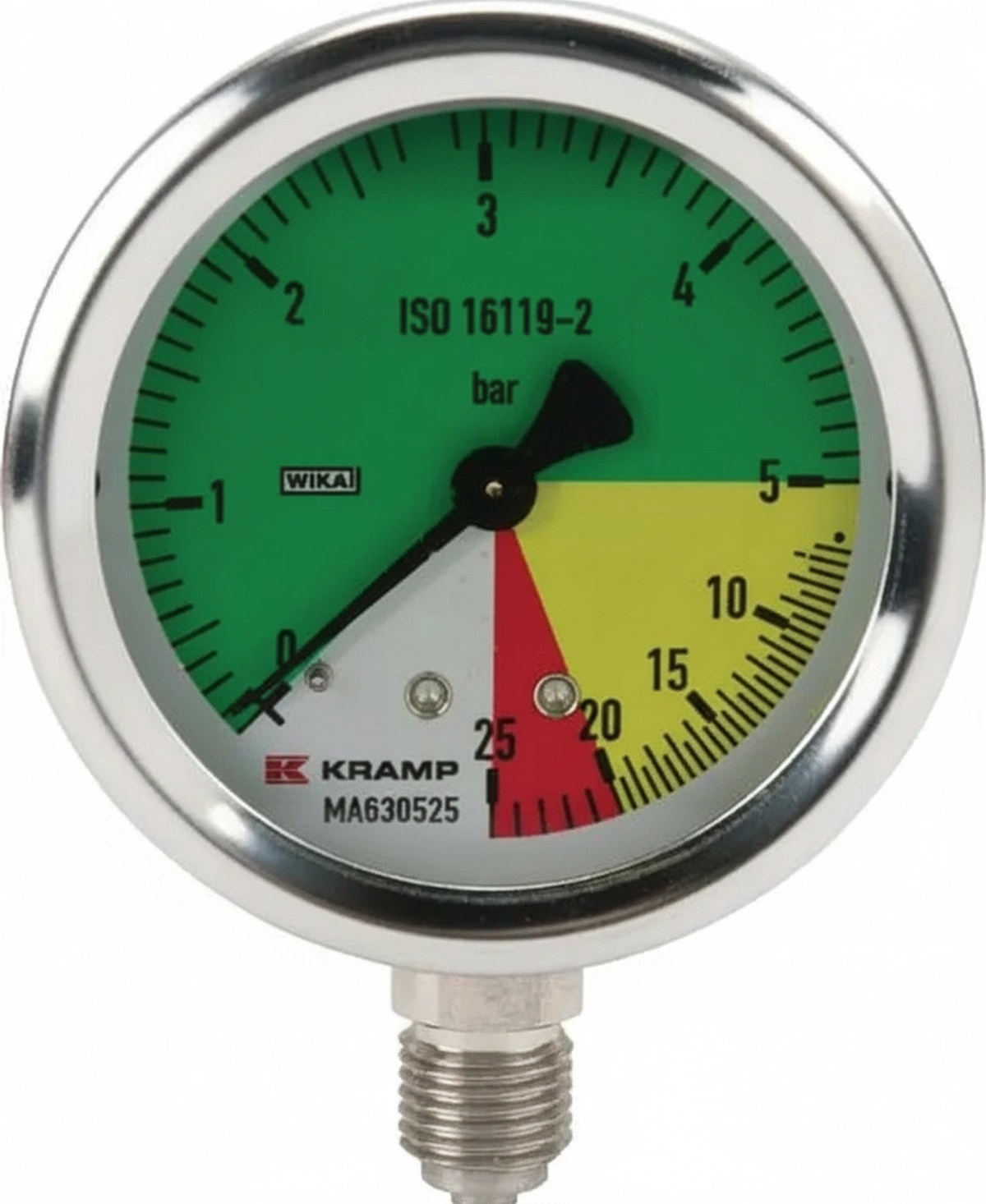 Kramp - MA630525 - Druckmesser, 63 1/4" Unten AHL-Geprueft