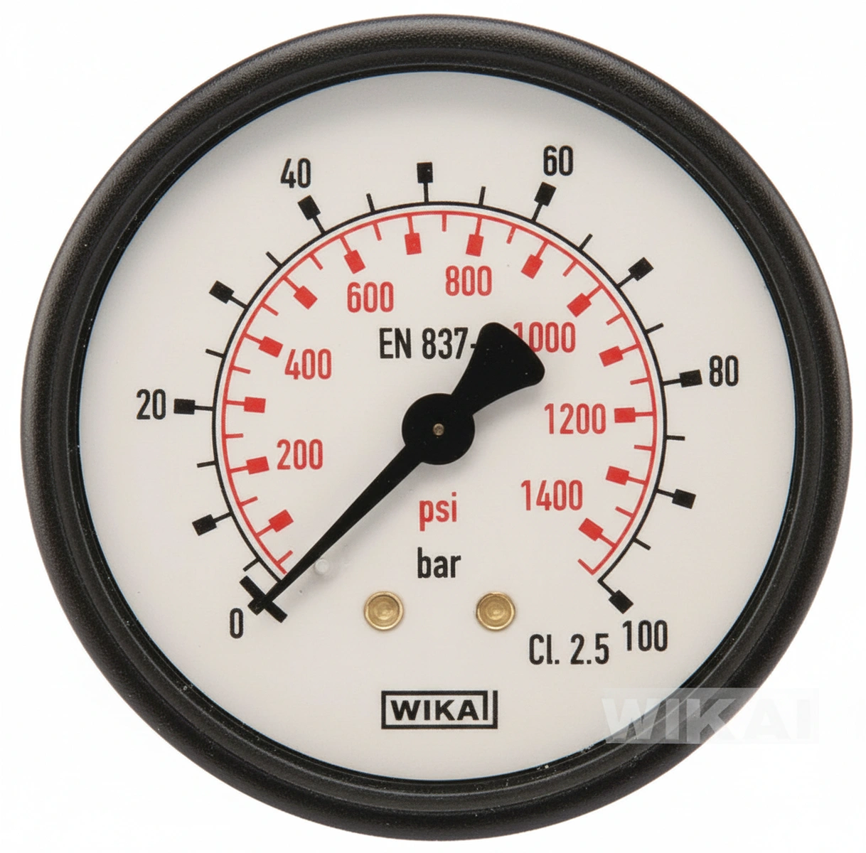 Kramp - MA63100B04PLGF - Druckmesser Diameter 63 0-100bar 1/4" Hinten