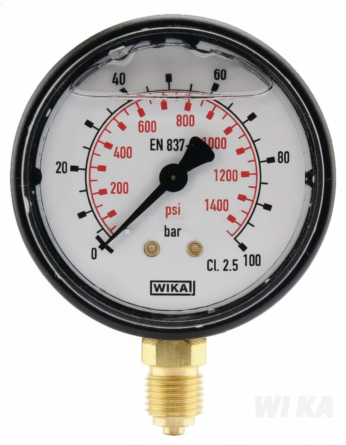 Kramp - MA63100L04PLGF - Druckmesser Diameter 63 0-100bar 1/4" Unten