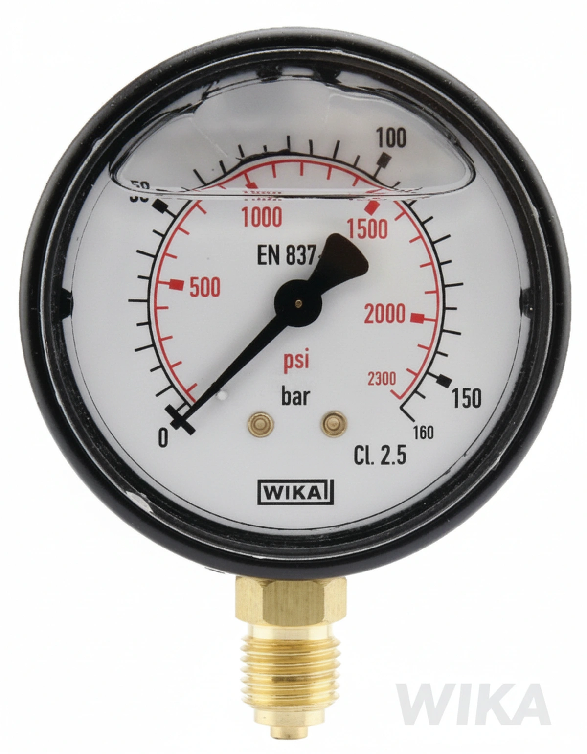 Kramp - MA63160L04PLGF - Manometer Diameter 63 0-160bar 1/4" Unten