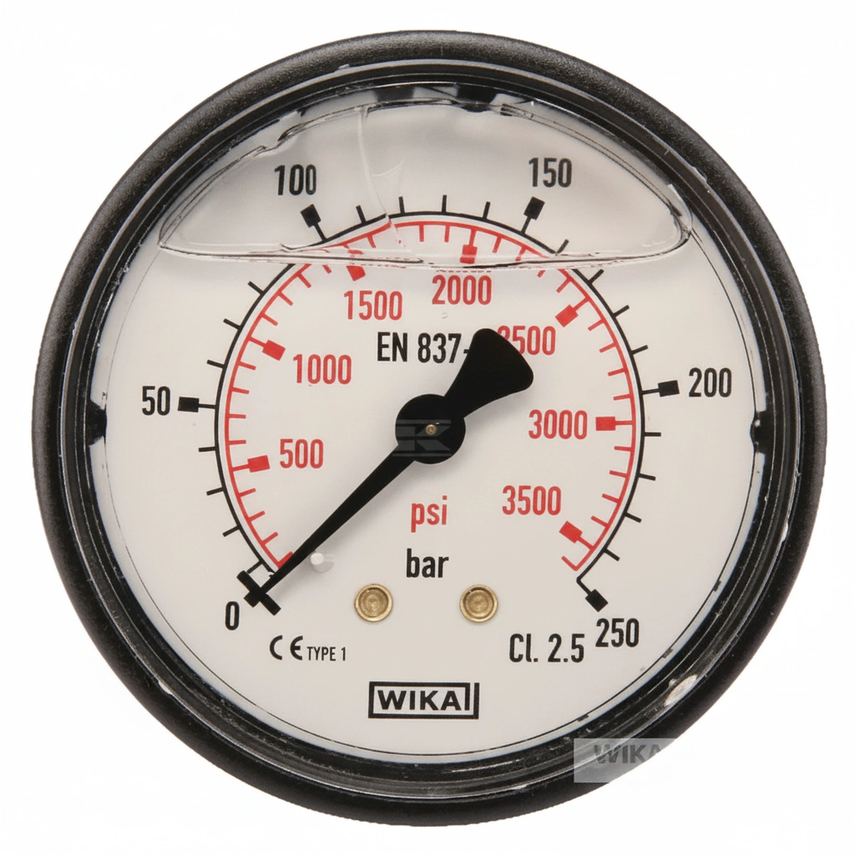 Kramp - MA63250B04PLGF - Druckmesser Diameter 63 0-250bar 1/4" hinten