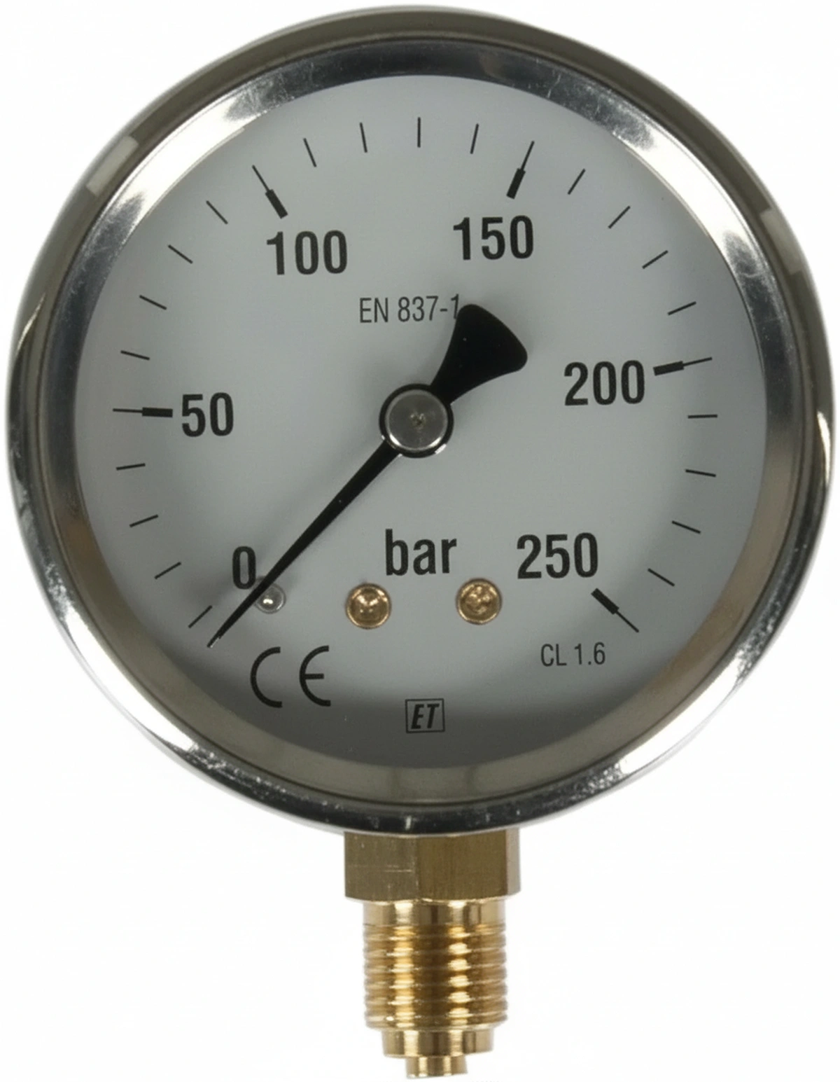 Kramp - MA63250L04SSGF - Manometer Diameter 63 0-250bar 1/4" unten