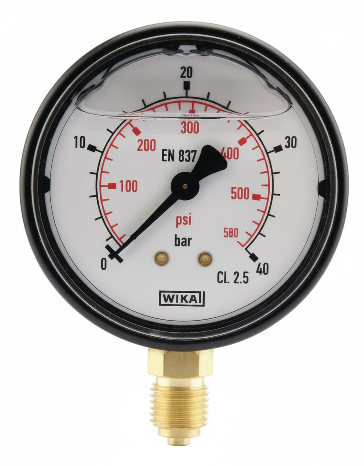 Kramp - MA6340L04PLGF - Manometer Diameter 63 0-40bar 1/4" unten