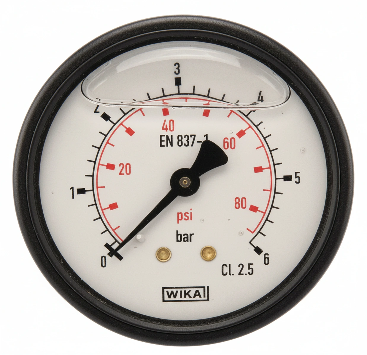 Kramp - MA636B04PLGF - Manometer Diameter 63 0-6bar 1/4" hinten