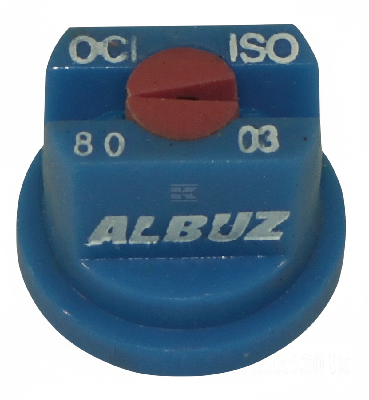 Kramp - OCI8003 - Flachstrahl-Exzenterduese OC 80° 03 Blau Kunststoff Albuz