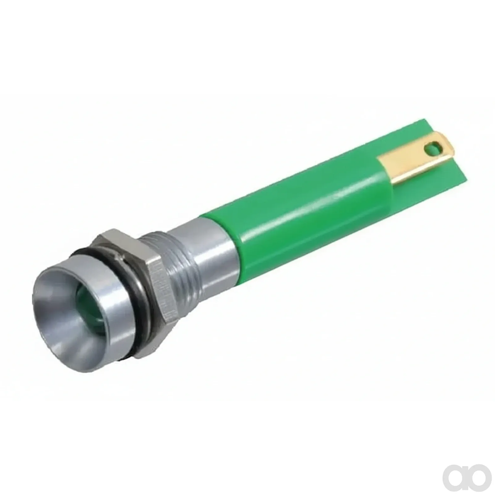 Kramp - Q8R1GXXG12E - Warnleuchte LED, 12V, Gruen, Schraubmontage, Diameter 9.5mm, APEM
