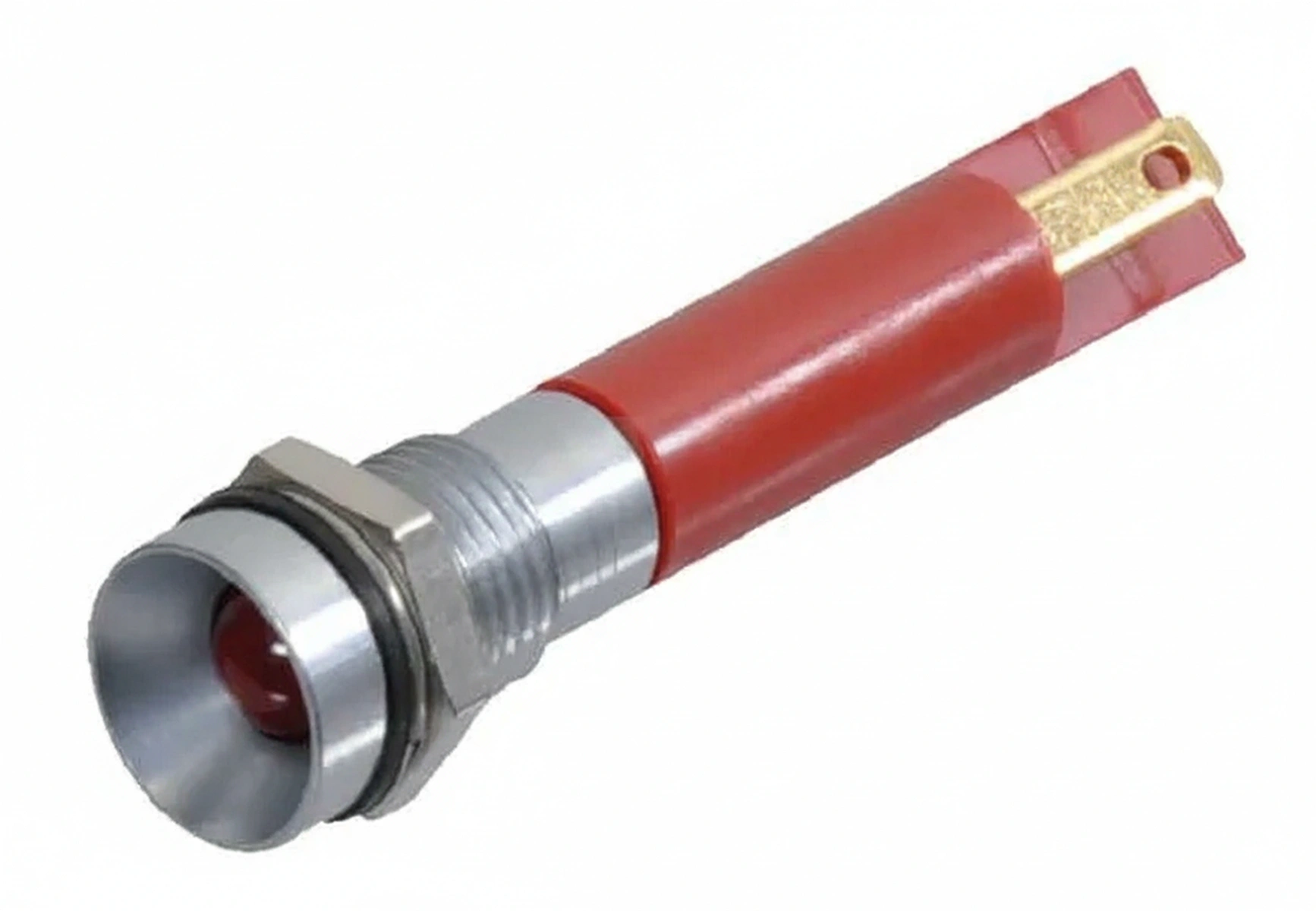Kramp - Q8R1GXXR12E - Warnleuchte LED, 12V, Rot, Schraubmontage, Diameter 9.5mm, APEM