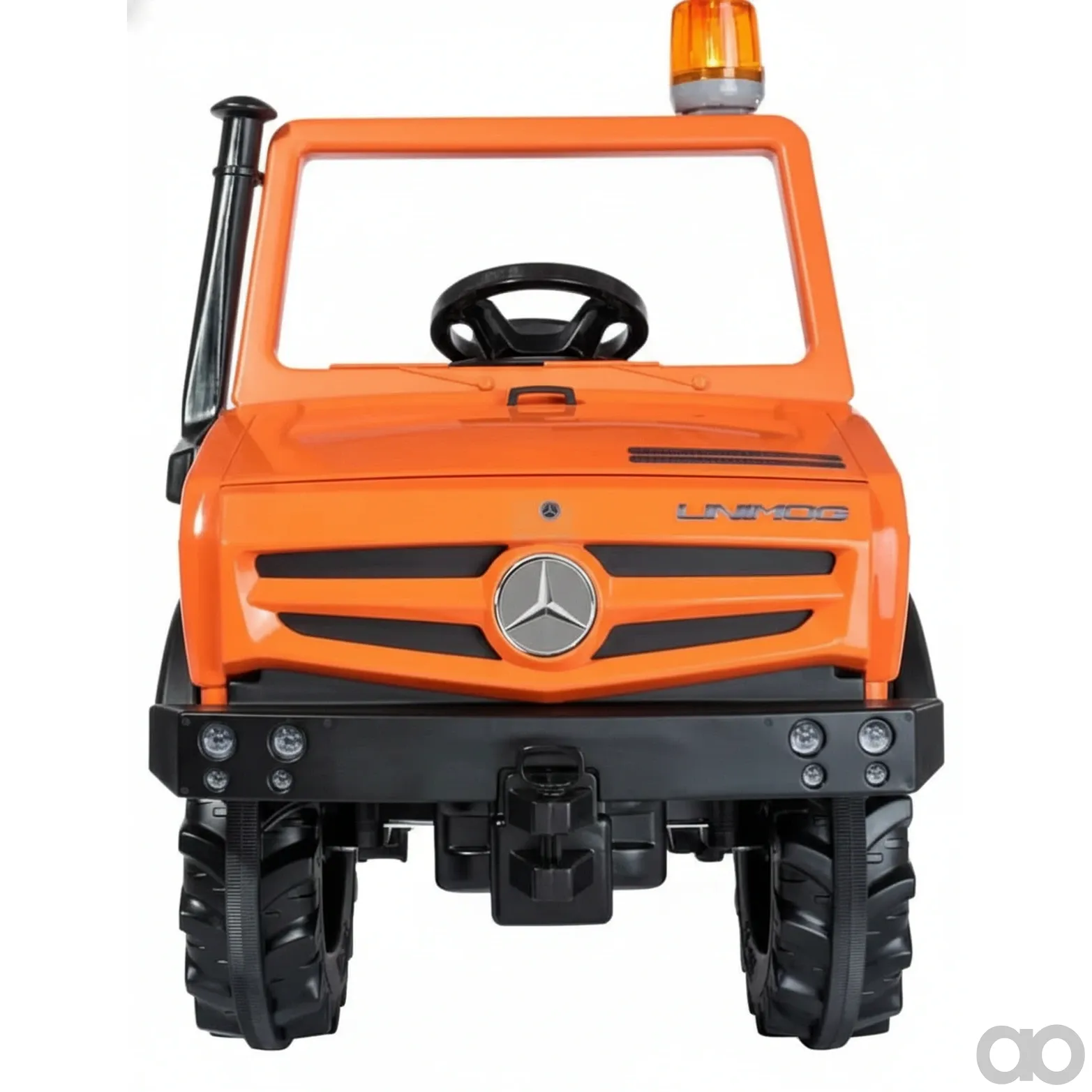 Kramp - R038237 - Pedaltraktor, Mercedes Benz, Unimog Servicefahrzeug, Orange, ab 3 Jahren, rollyUnimog von Rolly Toys