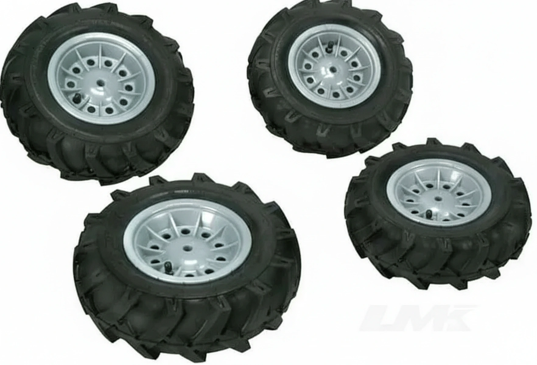 Kramp - R40924 - Pneumatisches Radset fuer X-Trac, silber
