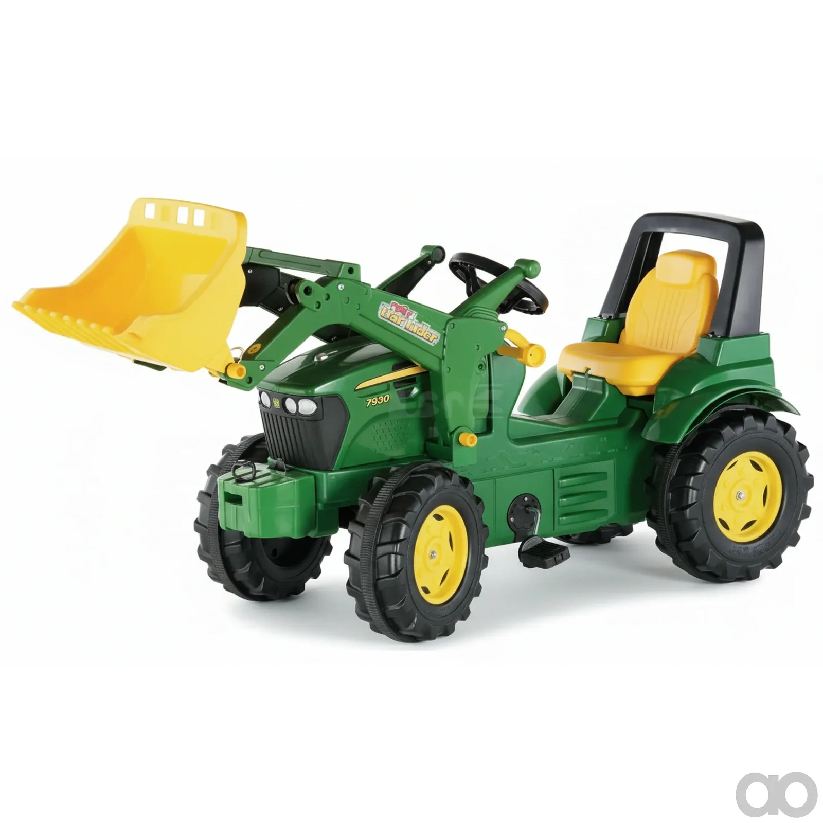 Kramp - R71002 - Pedaltraktor mit Frontlader, John Deere 7930, ab 3 Jahren, Rollyfarmtrac von Rolly Toys