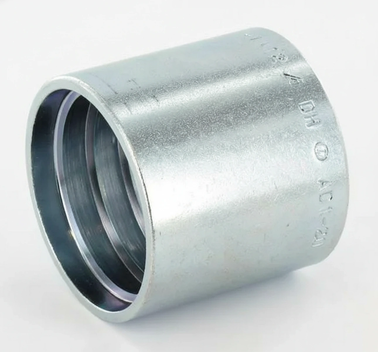 Kramp - SFAD132 - Muffe Diameter 53x48,6mm DN32 Stahl / verzinkt / weiss passiviert Alfagomma