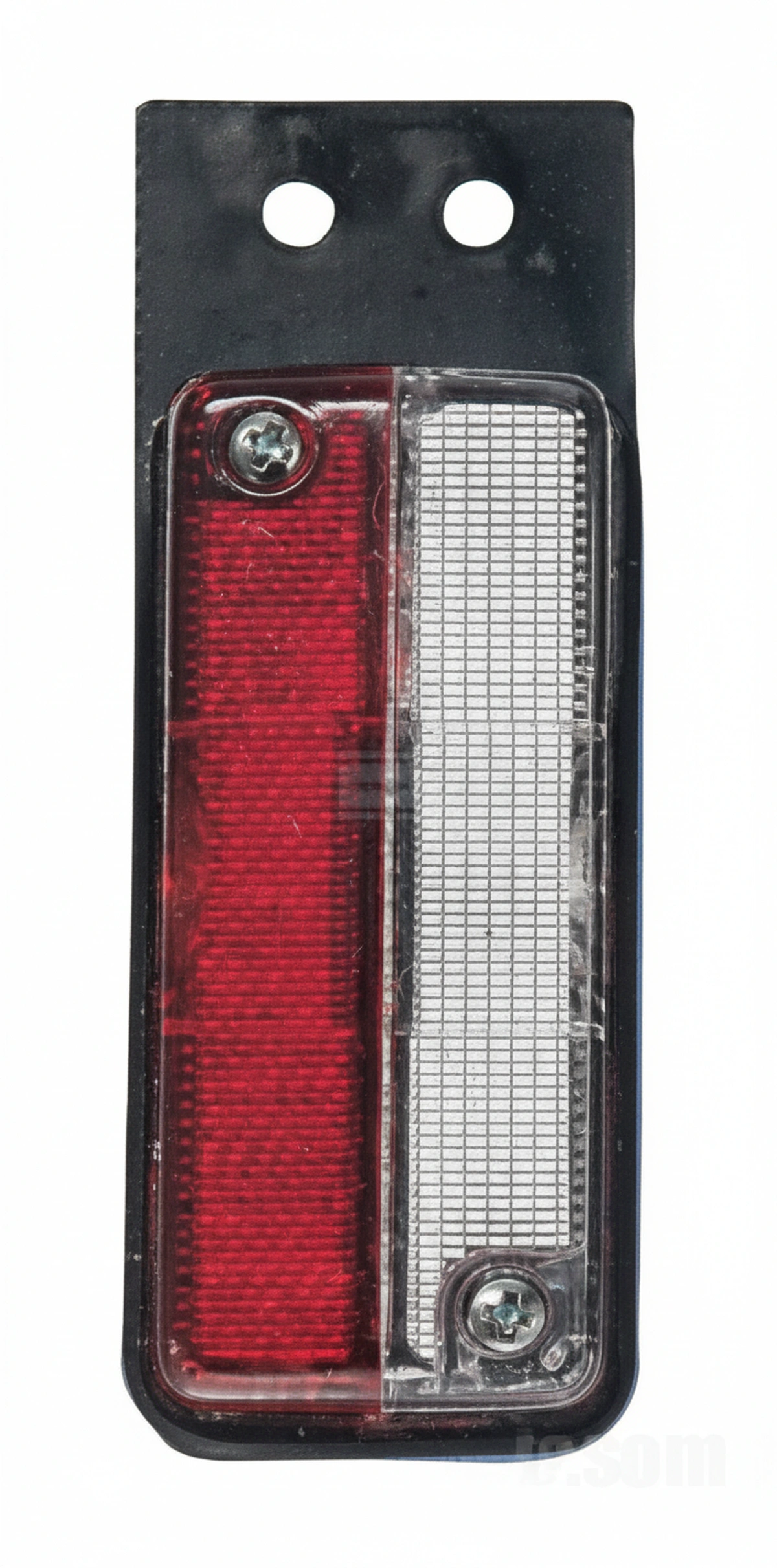 Kramp - SPLH391 - Begrenzungsleuchte Rechteckig, 12V, Rot/Transparent, Aufschraubbar, Flachstecker, Geka – Hinten