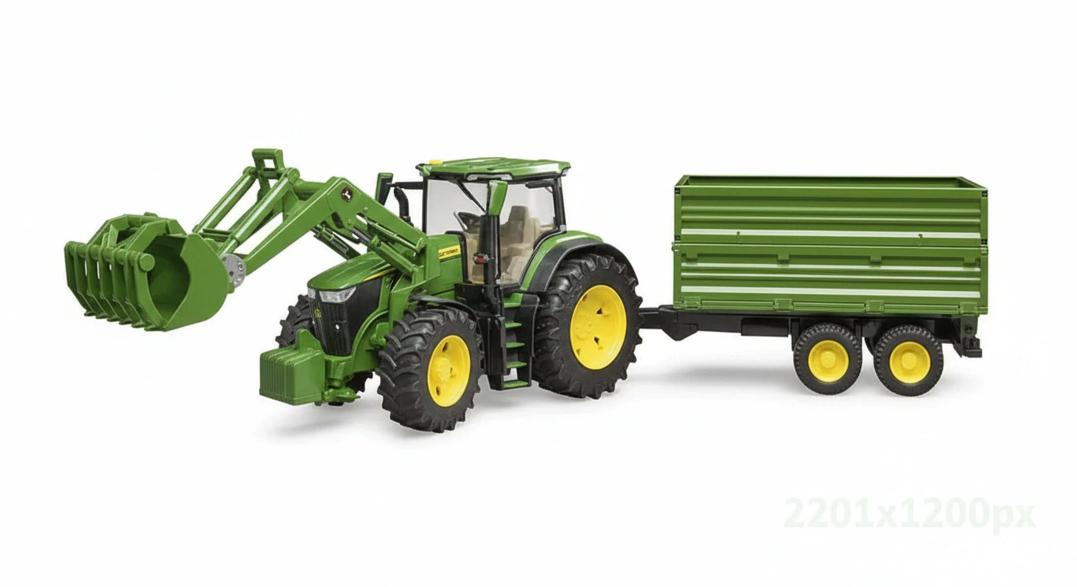 Kramp - U03155 - John Deere 7R 350 Mit Frontlader Und Anhaenger