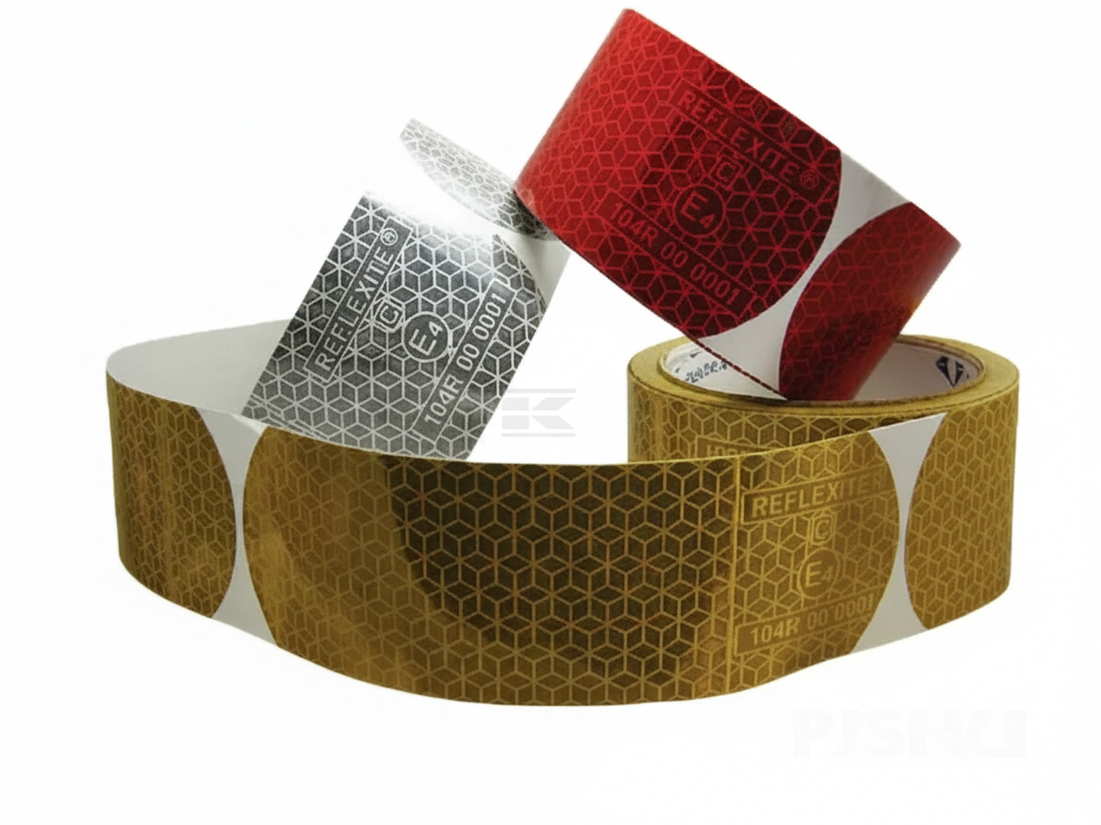 Kramp - WB8210110T - Weisses Reflektierendes Band