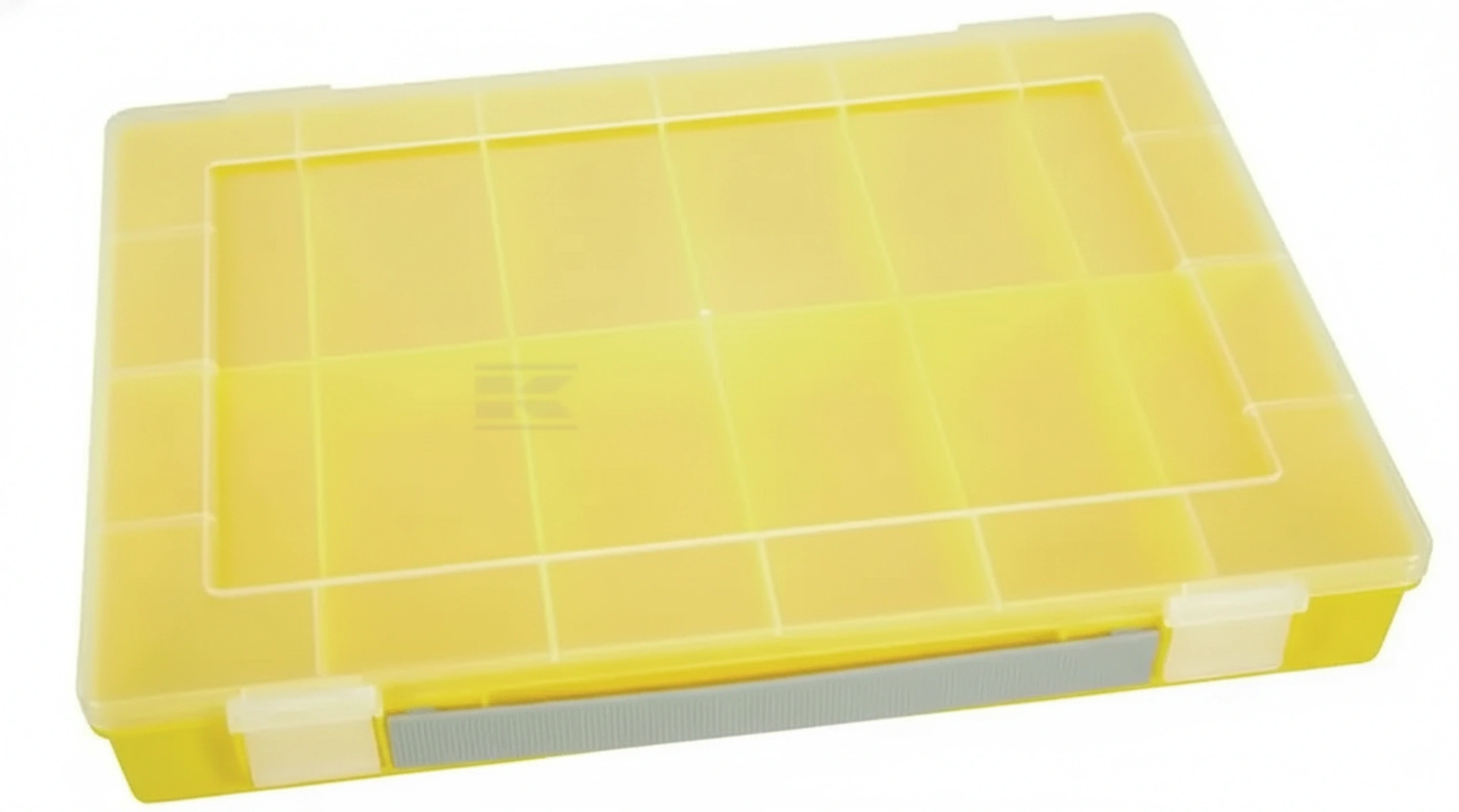 Kramp - WE6048 - Sortierbox 335x225x55mm, Gelbes Polypropylen, 12 Faecher, Huenersdorff