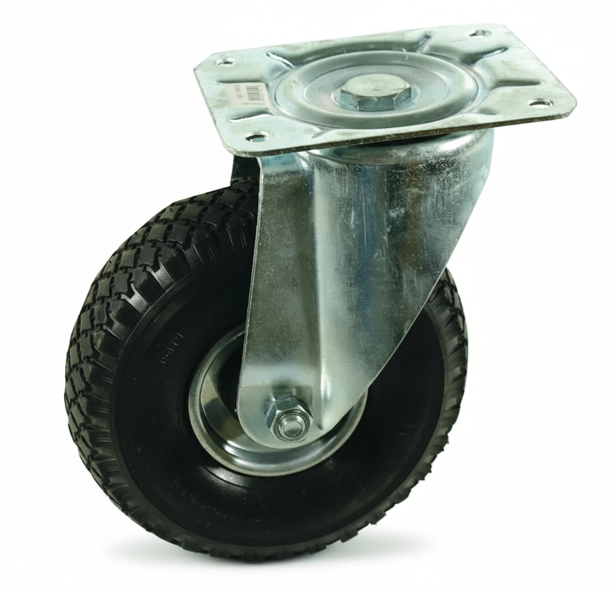 Kramp - WH50PN260 - Lenkrolle, Luftreifen: Diameter 260x85mm, Plattenbefestigung: 200x160mm Belastung: 180kg, Ro-Carr