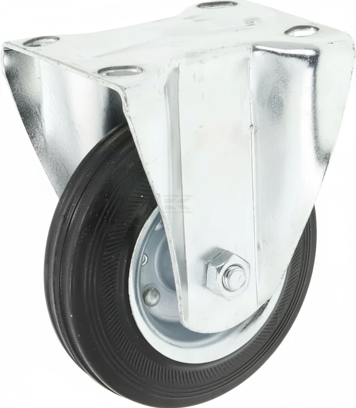 Kramp - WH5181180 - Starrrollen, Gummilaufrad: Diameter 180x50mm, Plattenbefestigung: 145x110mm Belastung: 220kg, Ro-Carr