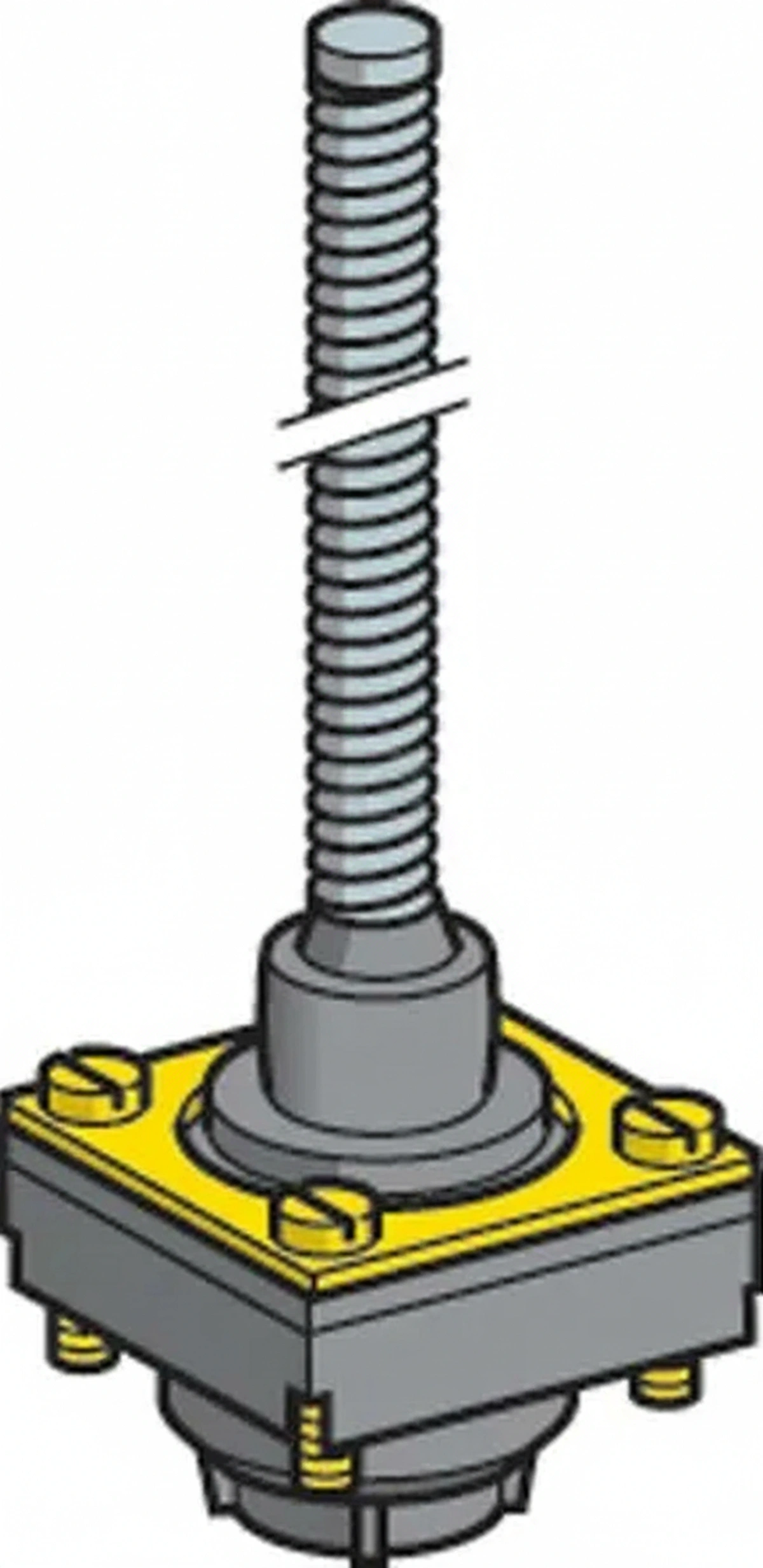 Kramp - ZCKD08 - Betaetigerkopf, Federstange