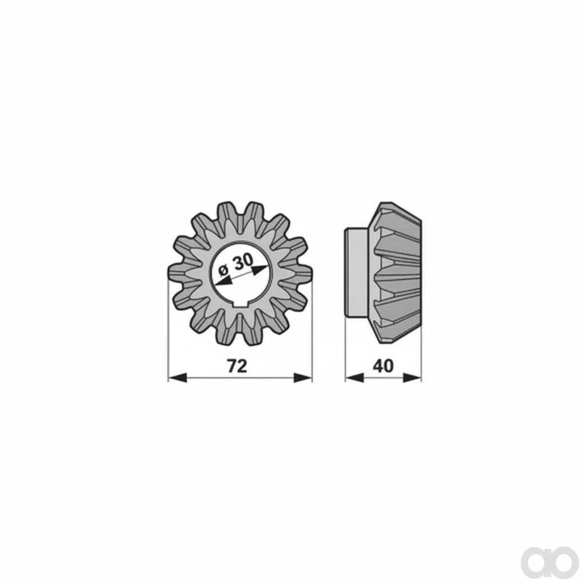 Krone - 00453507 - Kegelrad 14 Zaehne, 261 0 Prillinger