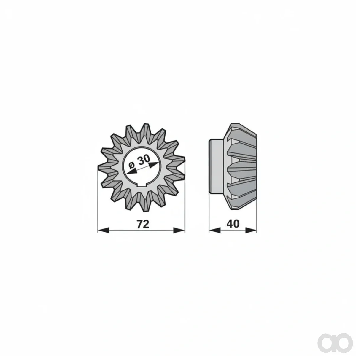 Krone - 00453509 - Kegelrad 15 Zaehne, 261 0 Prillinger