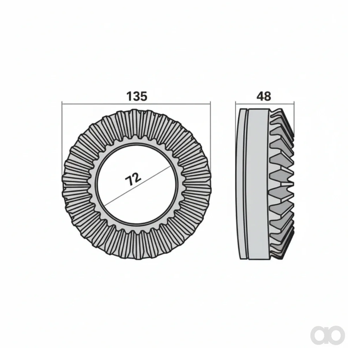 Krone - 00453510 - Tellerrad 30 Zaehne, 261 Prillinger