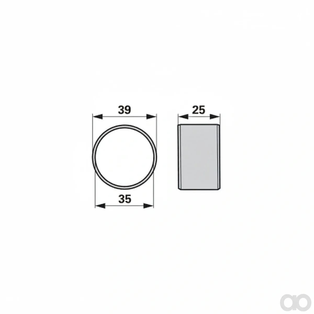 Krone - 00453513 - Buechse 35 X 39 X 25 Mm, Prillinger