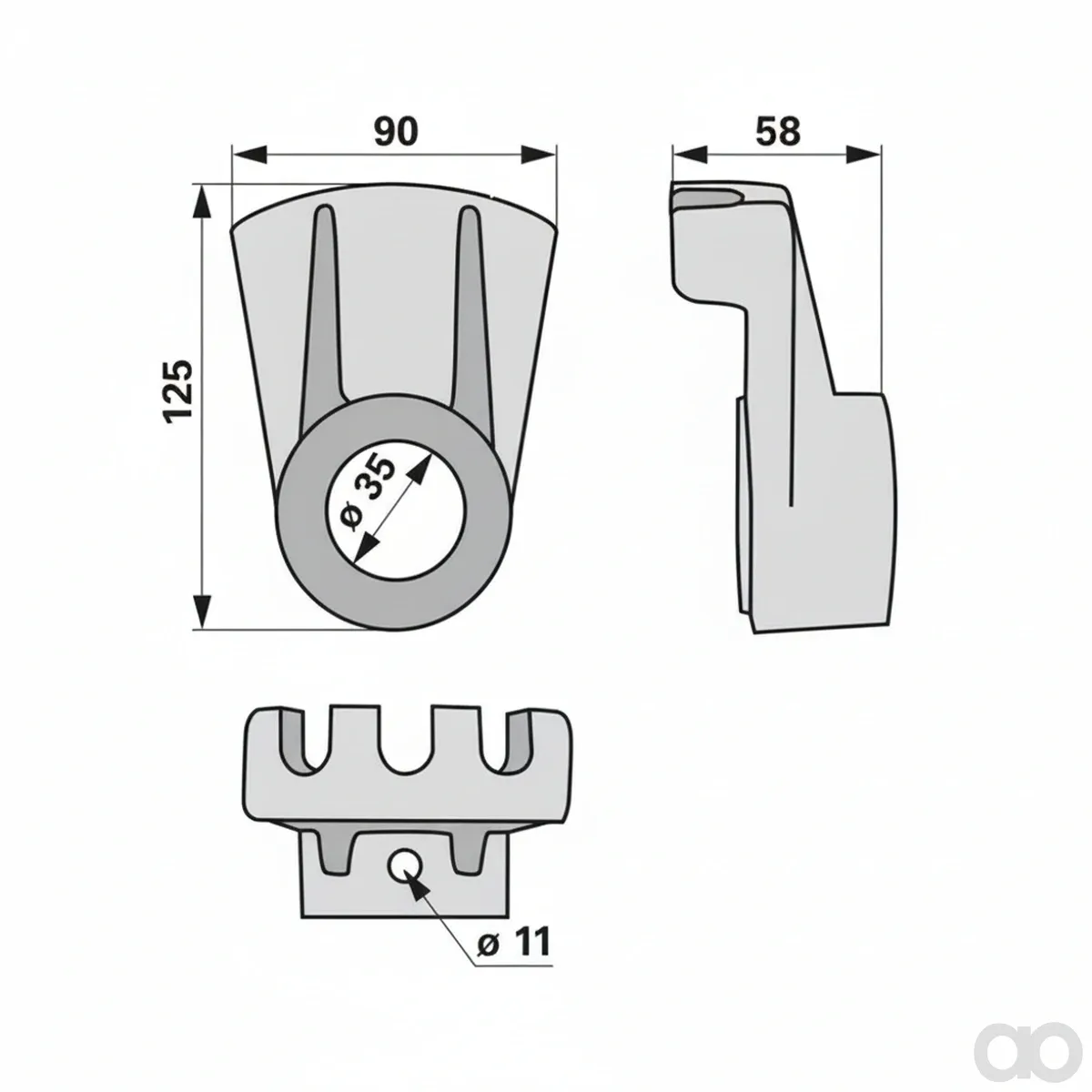 Krone - 00453519 - Verstellhalter 264 023.0 Prillinger
