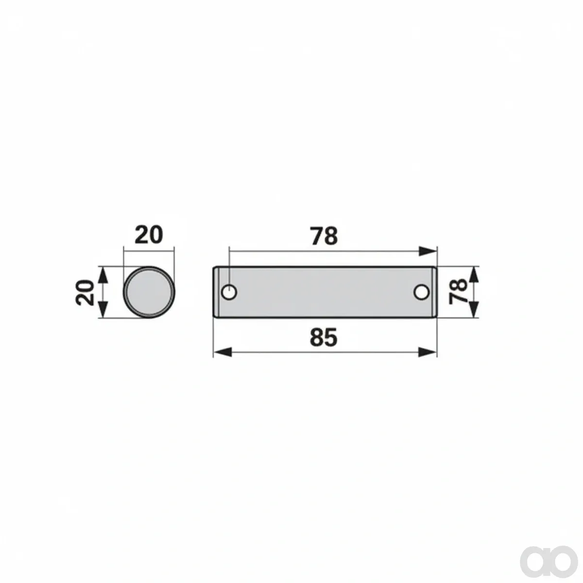 Krone - 00453523 - Bolzen 20 X 85 Mm, 143 4 Prillinger