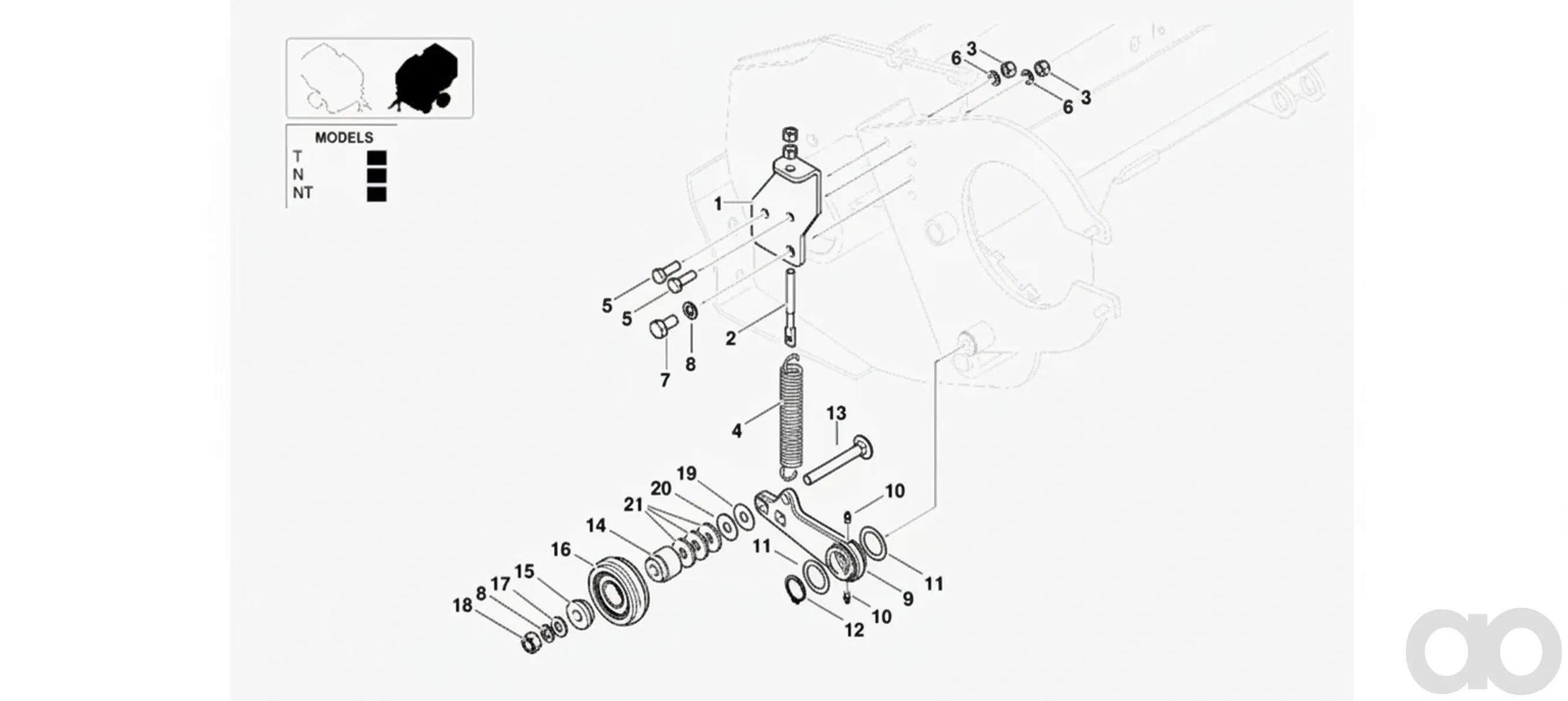 Kverneland - KB3902874 - Tensioner
