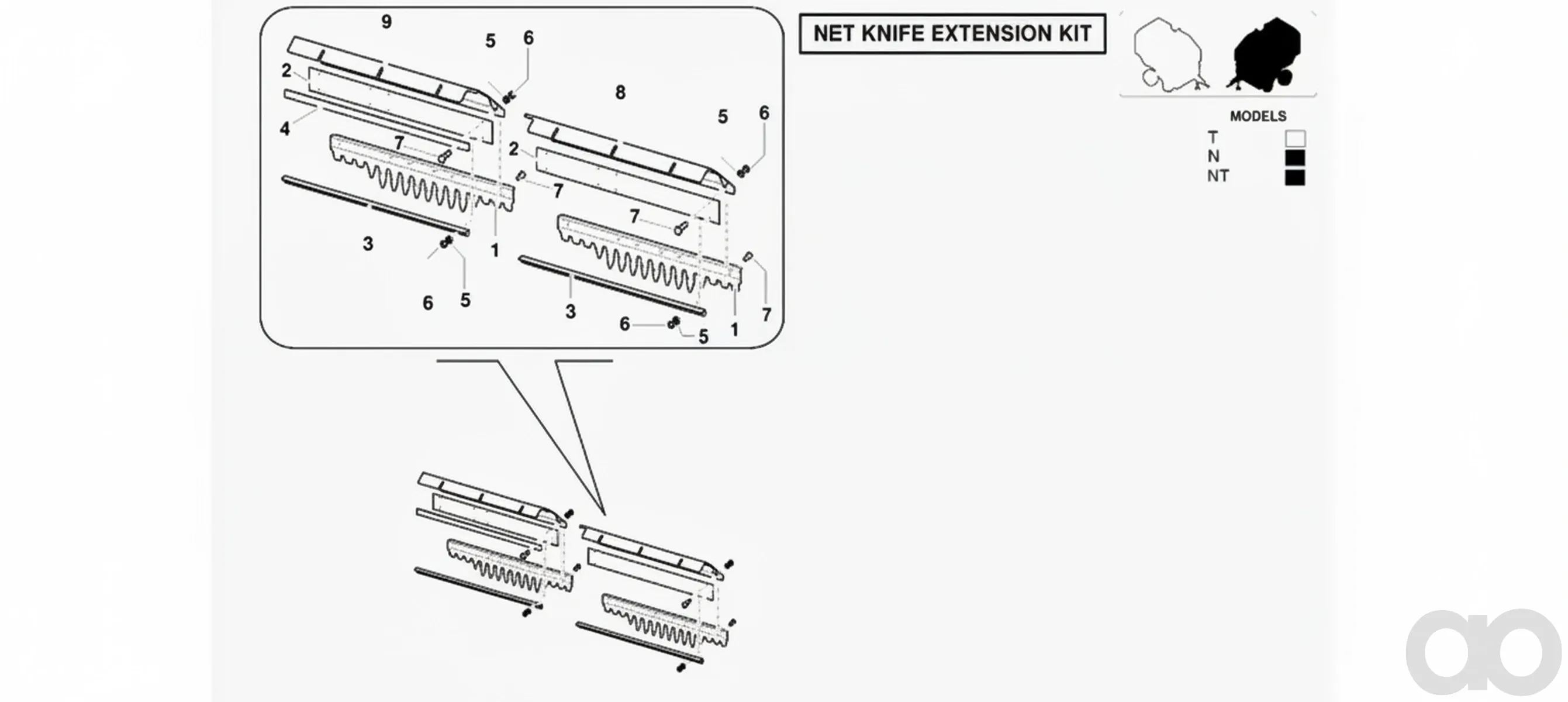 Kverneland - KB3907D47 - Stuetze RHS