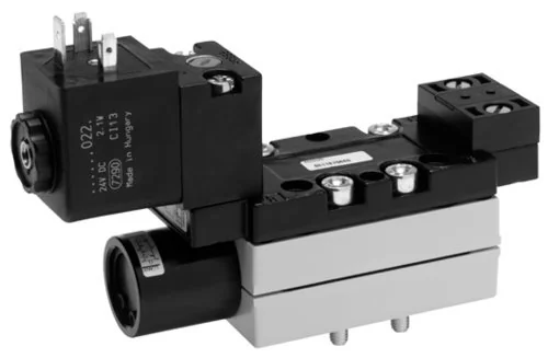 Aventics - 5811670450 - 5/2-Wege-Ventil, Serie 581, Typ V581-5/2AR-230AC-I1-ACNO-LBX-AA-D-C-T0