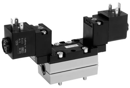 Aventics - R402003718 - 2x 3/2-Wege-Ventil, Serie 581, Typ V581-3/2CC-230AC-I1-2CNO-LBX-AA-X-S-T0