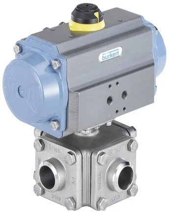 Burkert - 8805-BB-T-00-2-00-0100EE-VA-RM-217302 - Kugelventil mit Pneumatik-Drehantrieb