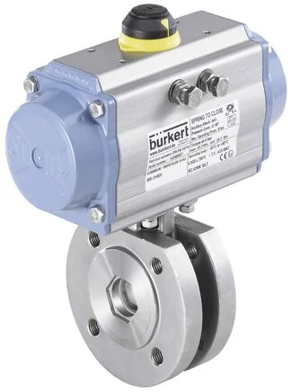 Burkert - 8805-BK-T-00-2-00-80,0EE-VA-FD-217312 - Kugelventil mit Pneumatik-Drehantrieb