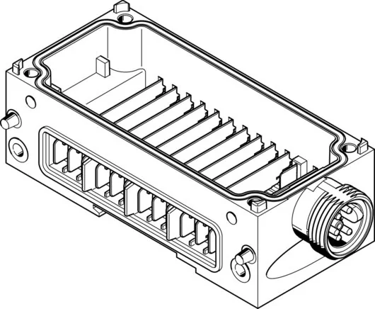 Festo - CPX-M-GE-EV-S-7/8-CIP-4P-568956 - Verbindungsblock
